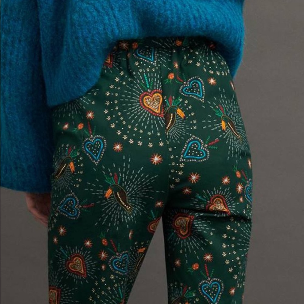 HTF Anthropologie Farm Rio Fernanda Flared Pants - Picture 4 of 10